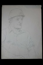 DDR Maler Professor Peuker Wolfgang Bleistift Zeichnung Original  Studien