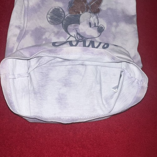 Purple Girls Size XS 4/5 Disney Minnie Mouse Short Sleeve Tie Dye Shirt - Picture 5 of 10