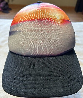 The North Face Never Stop Exploring Mesh Snapback Hat Cap Black