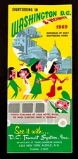 1965 Sightseeing Tours Washington DC Transit System Vintage Travel Brochure
