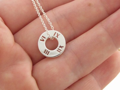 Tiffany \u0026 Co Silver Atlas Circle Roman 