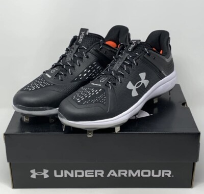 Under Armour UA Mens Size 7 Black Yard Low MT Baseball Cleats Black 3025592-001 Under Armour Men main image 2