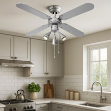 Ventilatorleuchte Ventilatore da Soffitto Passare Pale Reversibile Vor-Rücklauf