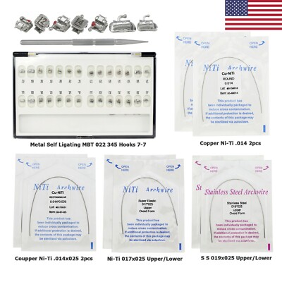 Staffe Autoleganti Ortodontiche Per Apparecchi Dentali In Metallo - Foto 12