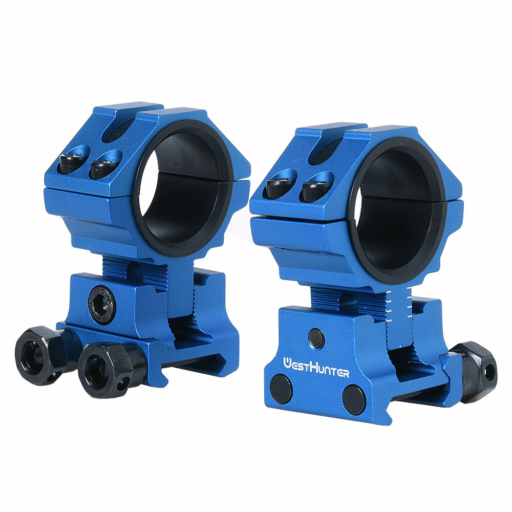 25.4/30mm Picatinny Scope Mounts Riser Height 32 to 38mm Adjustment