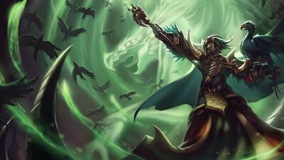 League of Legends swain pc gaming birds video games playmat gaming mat