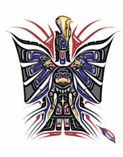 Fred ANDERSON Eagle Canvas Native Heiltsuk Art Indigenous Limited Edition Bird