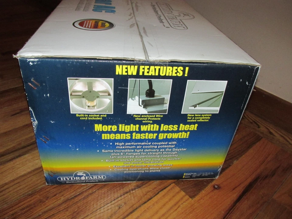 Hydrofarm Daystar AC воздушного охлаждения отражатель 6» фланж, новый без коробки - Изображение 3 из 4
