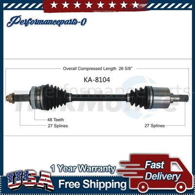 TrakMotive Front Left CV Axle Shafts fits 2011-2013 Kia Optima