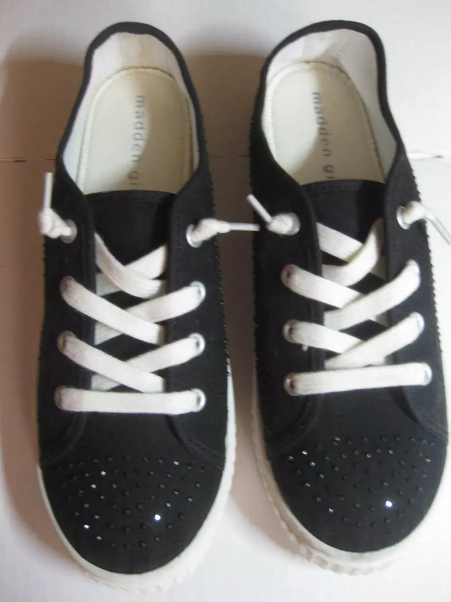 Madden girl black sneakers clearance