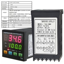 LED Digital PID Temperature Controller AC110V 220V Dual Relay Output Thermostat