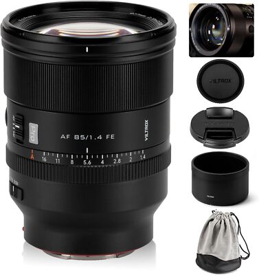VILTROX AF 85mm F1.4 Pro Auto Focus Large Aperture Full Frame Lens Sony E-Mount