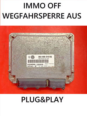 IMMO OFF / Plug&Play VW GOLF IV 1.6 AKL ECU 06A906019BQ - 5WP4441  FAST COURIER