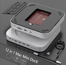 12-in-1 USB-C Dock für Mac Mini M1 HDMI 4K V...