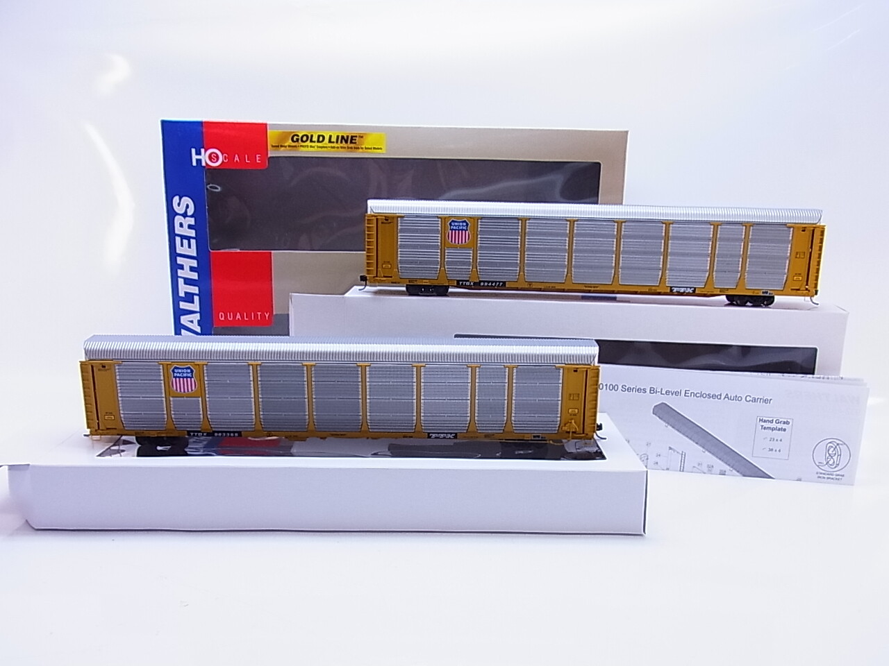 55066 Walthers H0 932-240101 Bi-Level Enclosed Auto Carrier U.P. 2 pieces BNIB 55066 Walthers H0 932-240101 Bi-Level Enclosed Auto Carrier U.P. 2 pieces BNIB