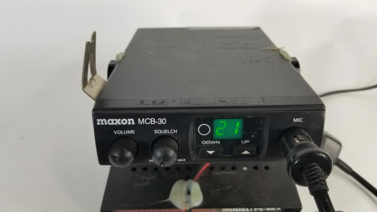 Maxon MCB30 40 CHannel CB Radio With Power Supply eBay