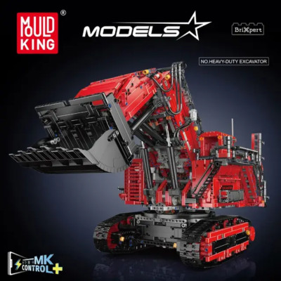 Mould King RC Liebherr Bagger R9800 Technic Modell Kettenbagger rot 4767 Teile