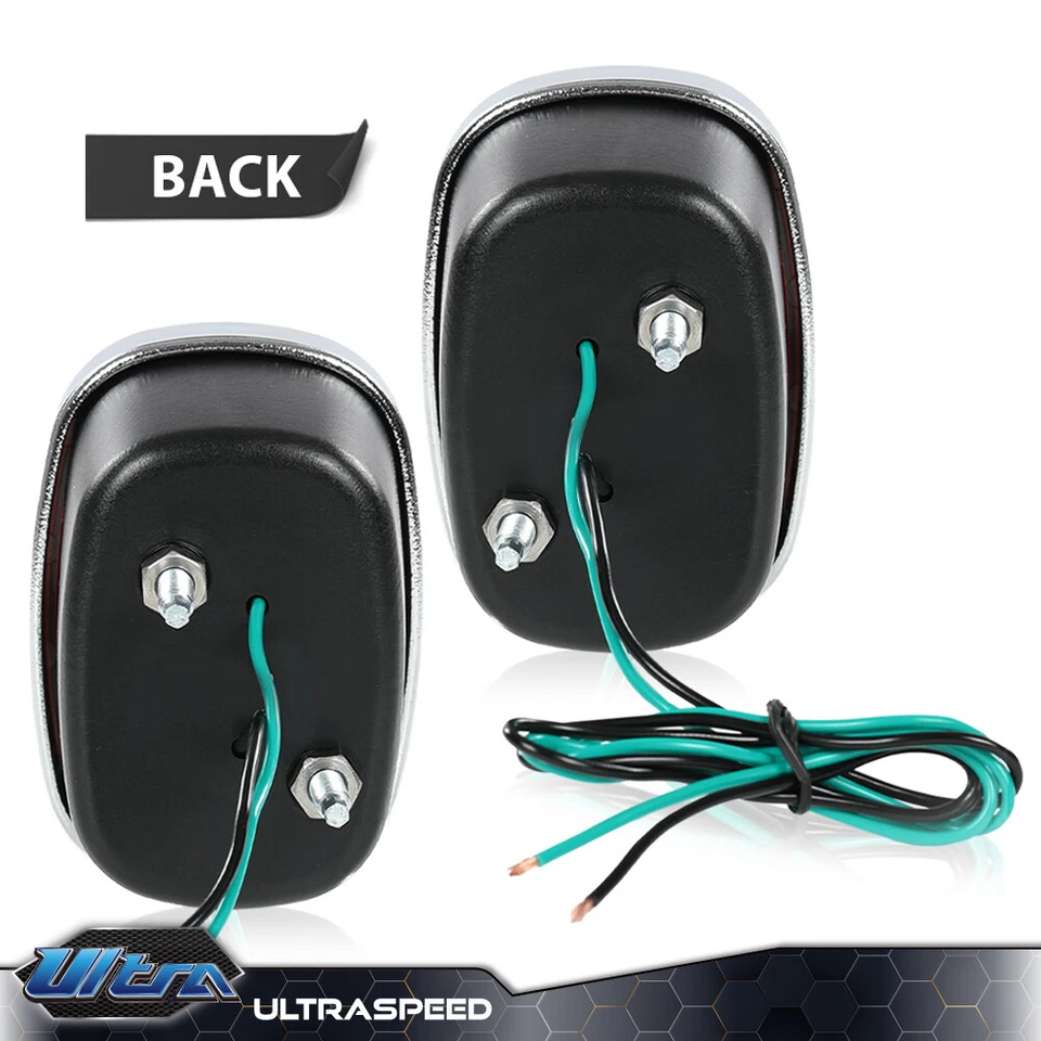 Fit For 40-53 Chevy First Series Pickup Truck Rear Tail Lamp Lights LH&RH Side - Image 4 of 4