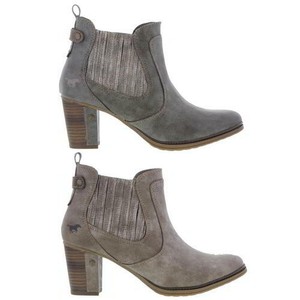 mustang grey ankle boots