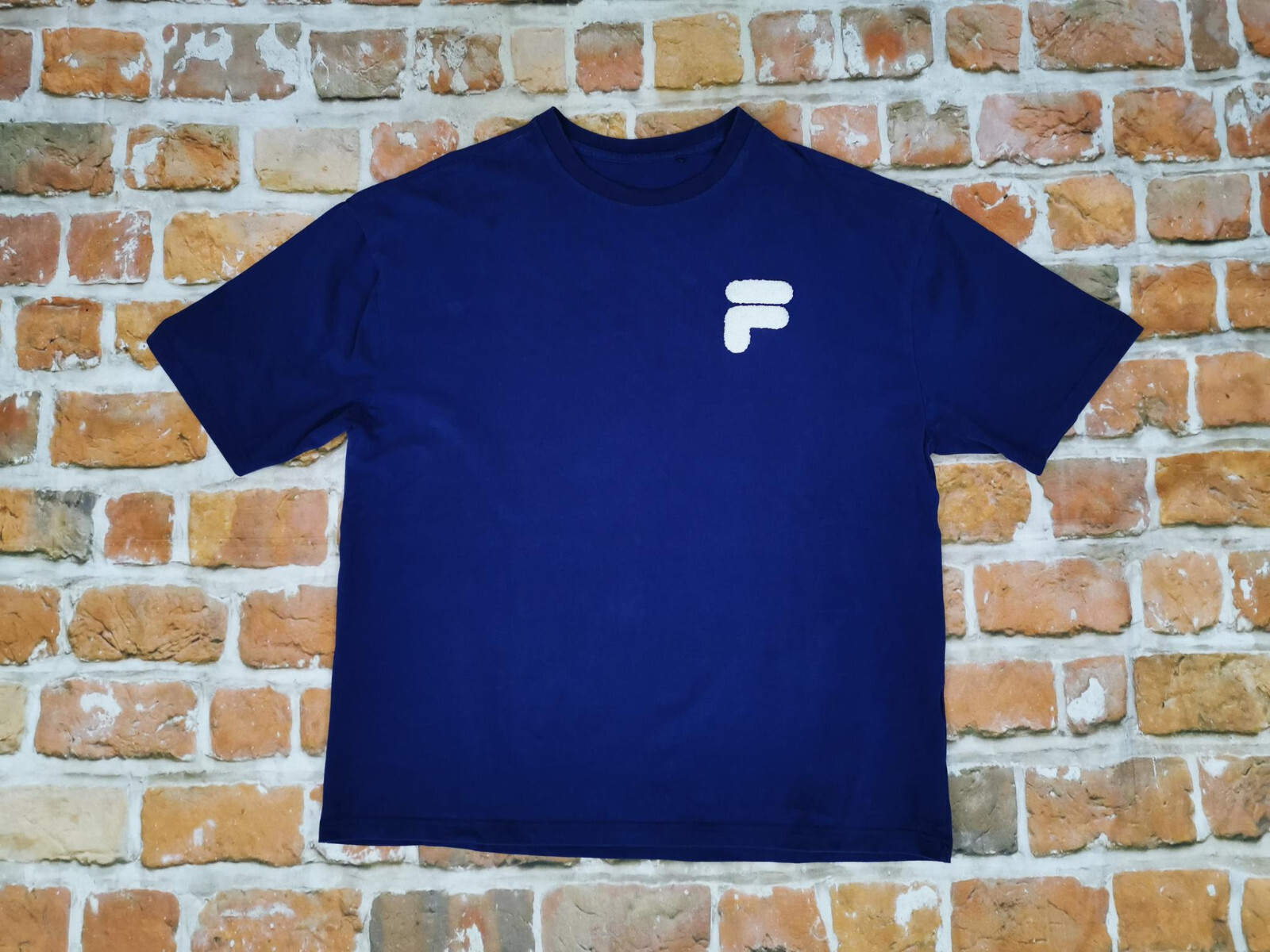 FILA Sport Tennis Estate Vintage T Shirt Oversize Blu Marino Blu Tg. : M Tip Top