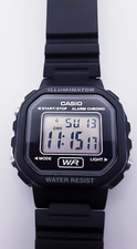 Vintage Casio LA20WH Women's Classic Digital Black Resin Band Watch NOS
