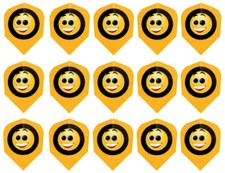 5 New Sets Harrows Quadro Standard Dart Flights   Smiley Face