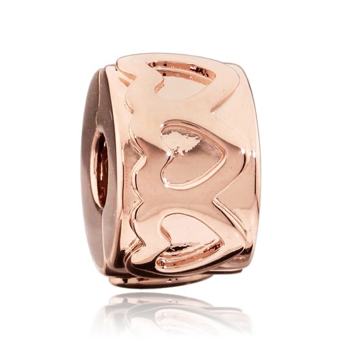 Pandora Rose Row Of Hearts Clip Charm 