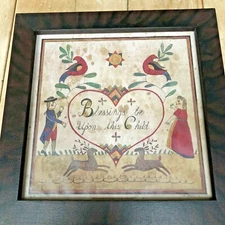 Baptism or Christening Plaque: “Blessings Be Upon This Child”