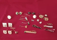 Masonic Cufflink Collection - Masons - VINTAGE RARE 1950s 1960s w/ case