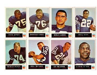 1965 Phila LOS ANGELES RAMS team set VG/EX EX--M.Olsen, R.Gabriel, D.Jones!!