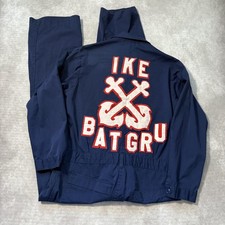 Vintage 90s US Navy Coveralls Mens 44R Eisenhower Embroidered Submarine Stitched