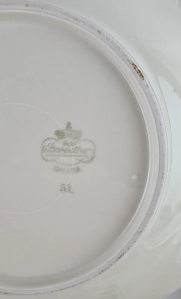 Vintage! 7tlg. Porzellan Tellerset -Praline Teller -Konfekt Teller Bareuther - Bild 4 von 4