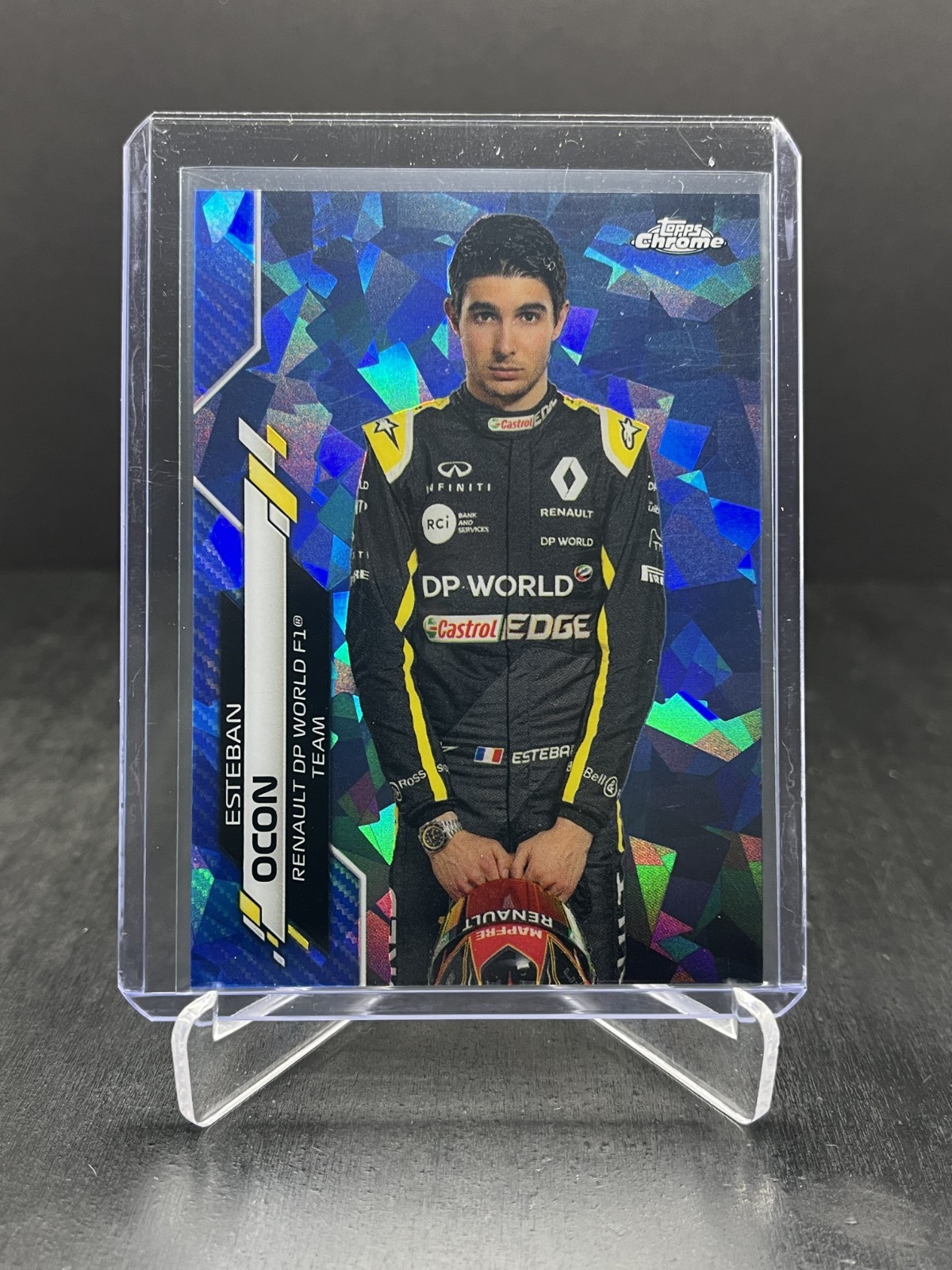 2020 Topps Chrome Sapphire Formula 1 F1 Esteban Ocon Portrait #10 (B)