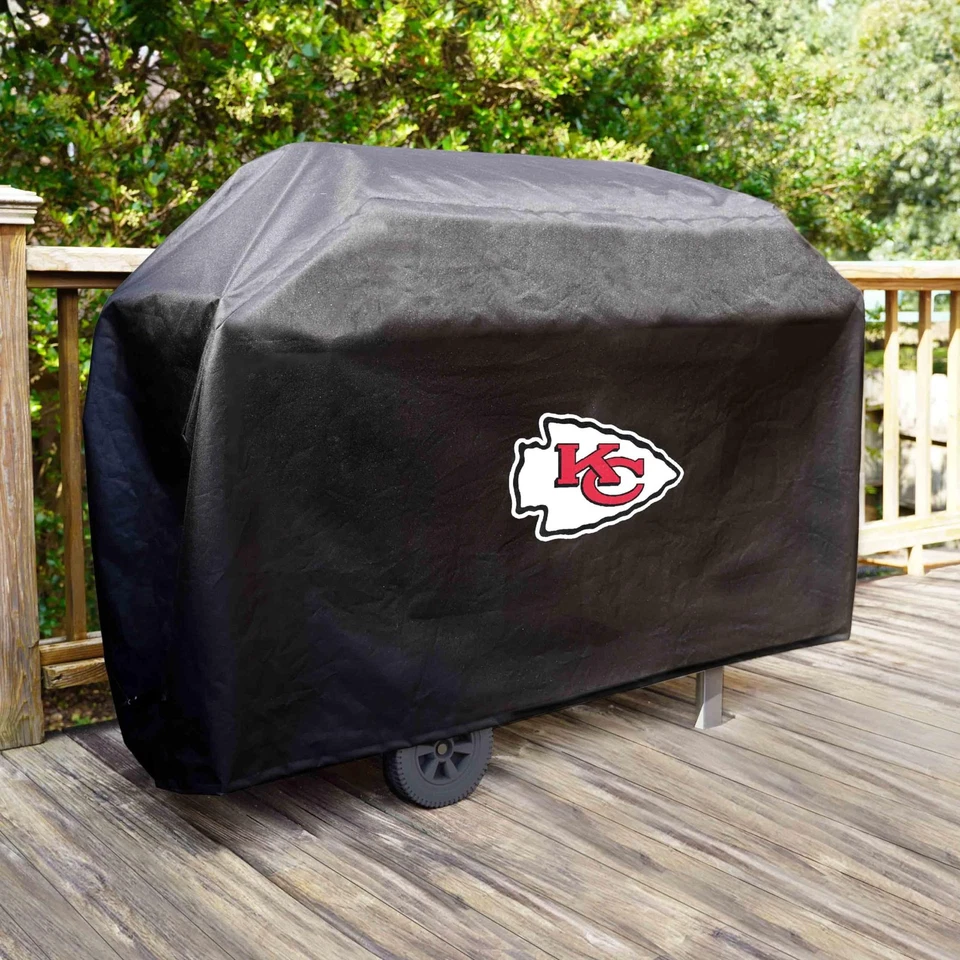 FANMATS 41141 NFL - Kansas City Chiefs Rectangular Black Grill Cover - Fits 3 - Image 2 of 4