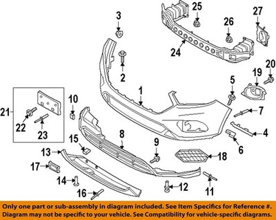 FORD OEM 17-19 C-Max Front Bumper Grille Bumper Components-Impact Bar CV6Z17757C