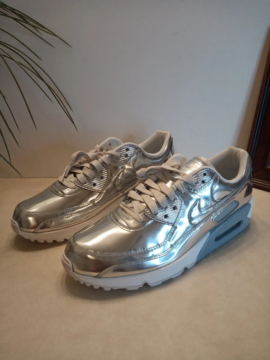 Nike Air Max 90 Metallic Pack - Chrome W for sale | eBay