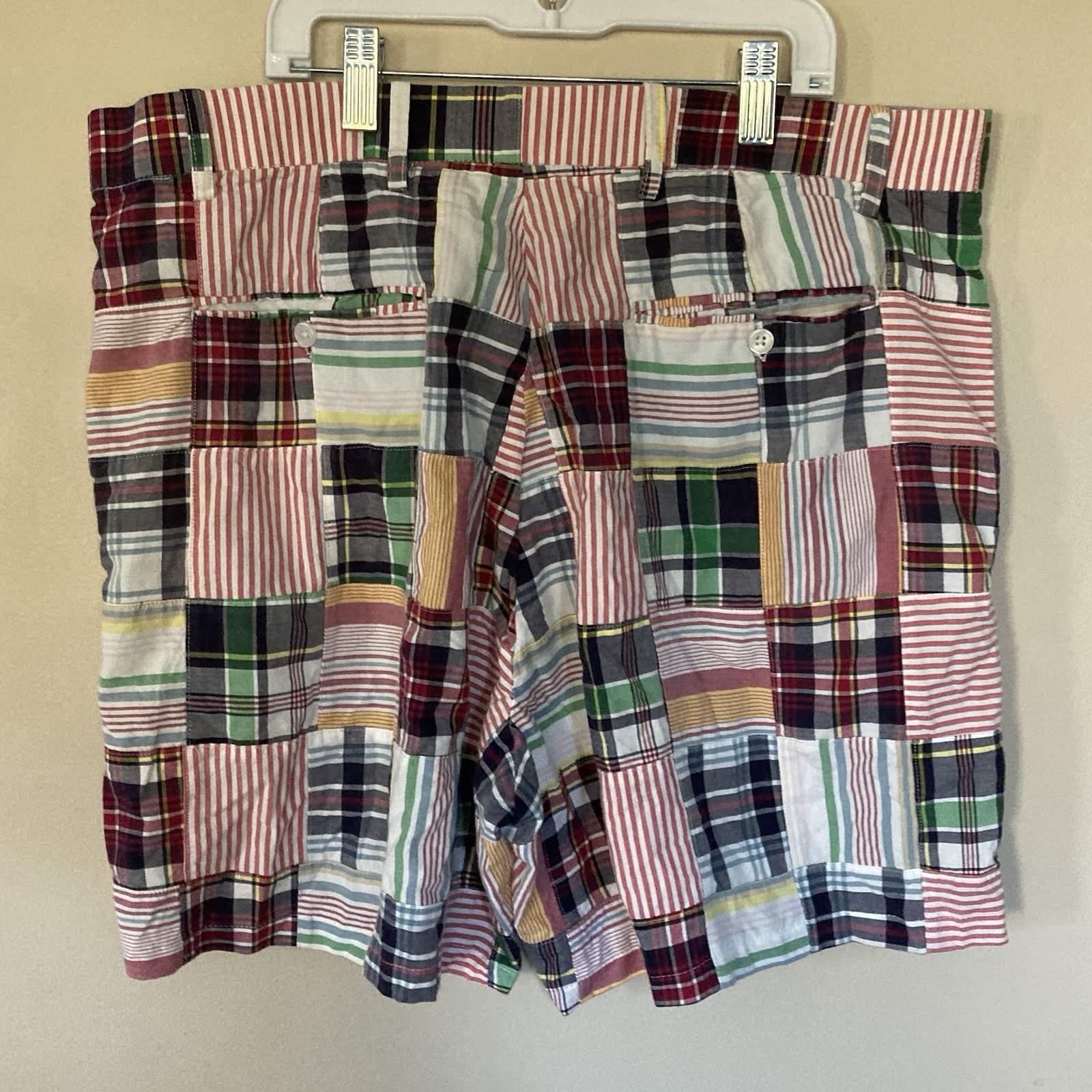 Peter Millar Patchwork Shorts; Sz. 38 - image 2
