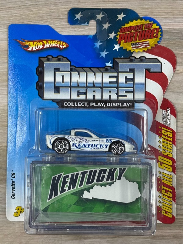 Hot Wheels - Connect Cars - Kentucky - Corvette C6 - 2008 - NRFB