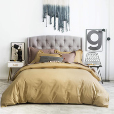 Gold Duvet Cover King 100 Cotton 3 Pcs Set 1 Vintage Champagne Gold Duvet Cover