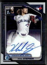 Khal Stephen 2024 Bowman Chrome 1st Auto Autograph RC Toronto Blue Jays