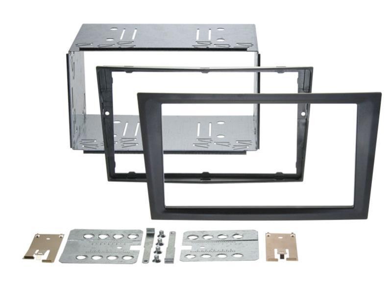 Support autoradio anti-vibration noir compatible Opel et Renault en ABS