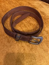 Vintage Hickok W755 Western Tooled Leather Belt Size 34  -3/4  Width