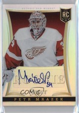 2013-14 Panini Select Rookie Auto Silver Prizm 50/99 Petr Mrazek #222 Auto 0c3