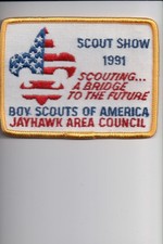 1991 Jayhawk Area Council Scout Show patch