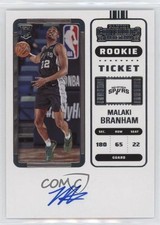 2022-23 Panini Contenders Rookie Ticket Auto Malaki Branham #125 Auto k7n