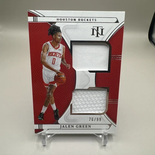 2021 Panini National Treasures Jalen Green Rookie Jersey Patch /99 Rockets
