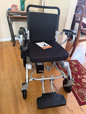 VOCIC V51 Foldable Electric Wheelchair w/ Joystick  Footrest, 4-Wheel Black