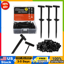 100 uds Hebillas universales para bridas de nailon con caja transparente