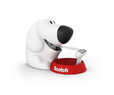 Cute Dog Shaped Scotch Magic Tape Dispenser with 19mm x 7.5m Tape Roll