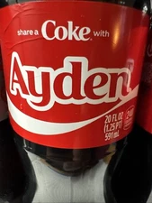 Share a Coke with   Ayden    2025 Personalized Gift Coca~Cola Bottle 20oz